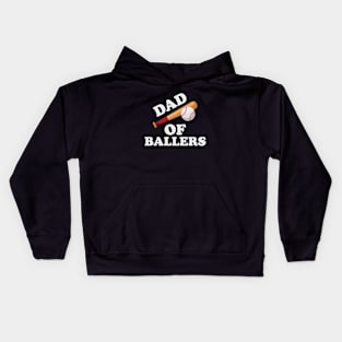 Dad Of Ballers Kids Hoodie